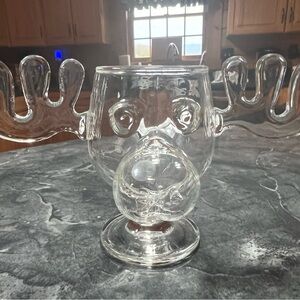 Clear Glass Moose Mug